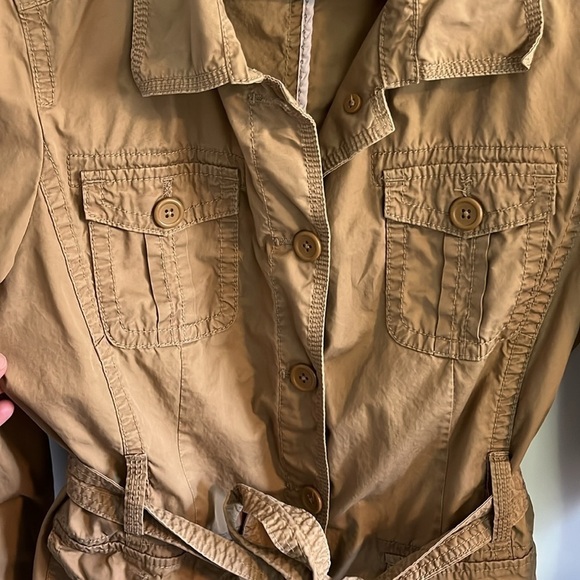 J.Crew Classic Twill Chino Belted Field Jacket EUC - Picture 7 of 8